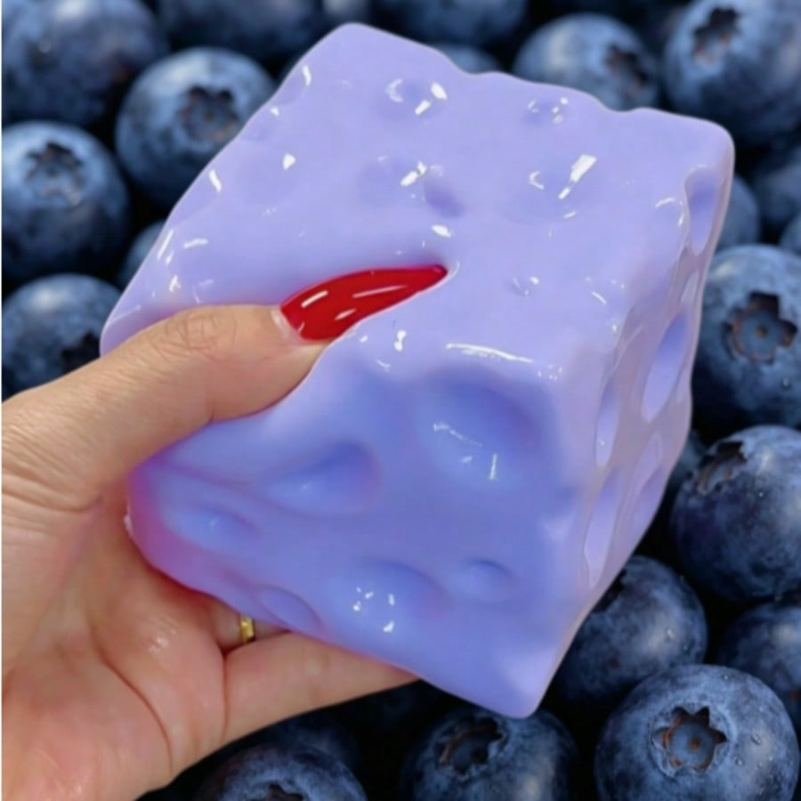 Party Games Ideas - Mainan Squishy Kue Keju Blueberry Baru