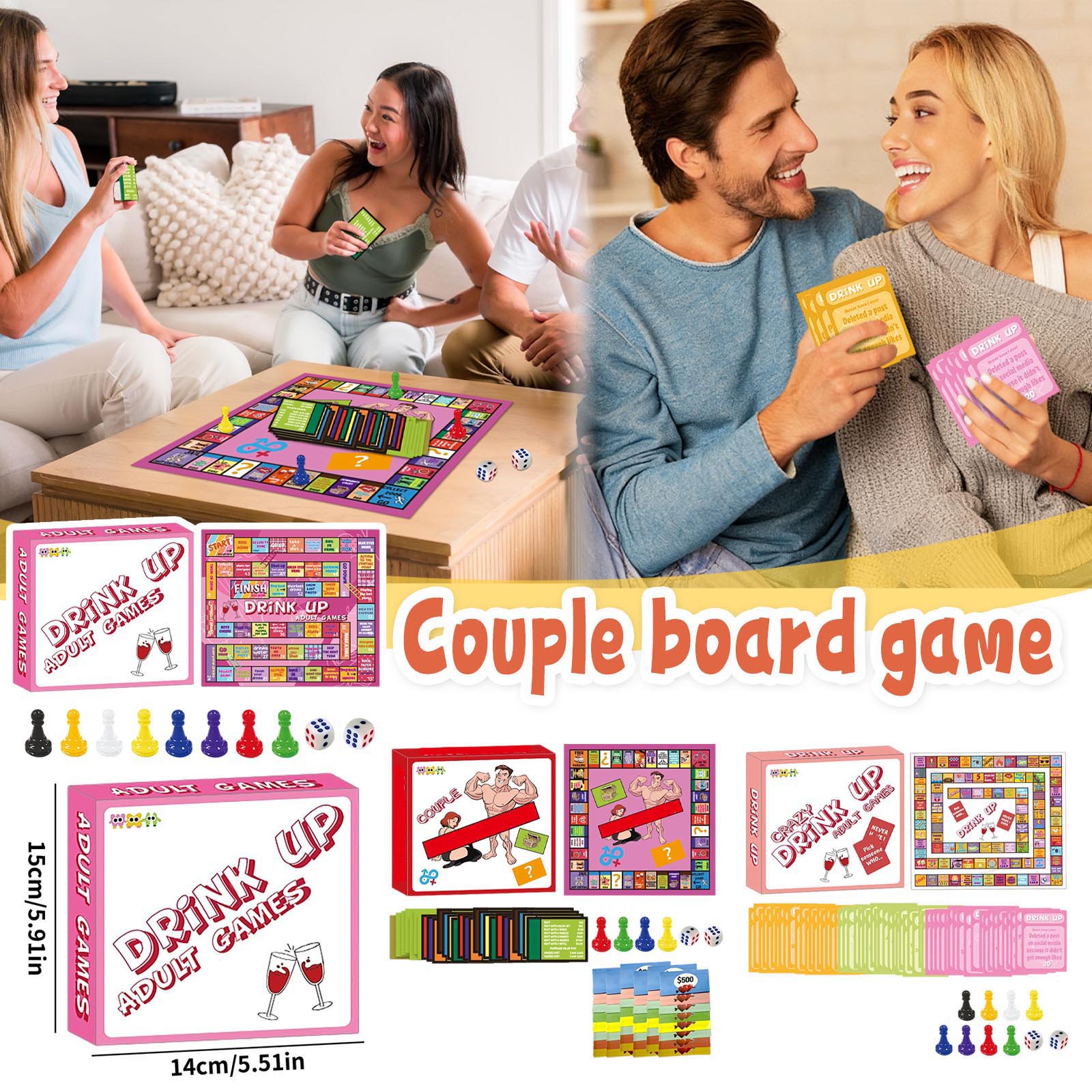Play Friends Party Games - Permainan Papan Meja Pasangan Cocok untuk