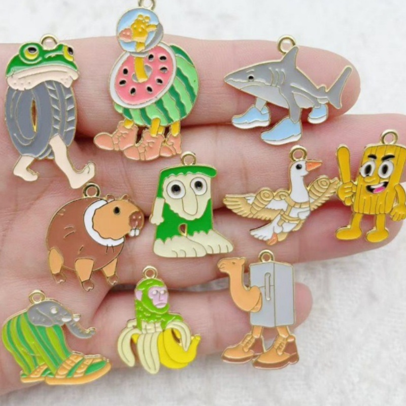 Party Games Ideas - 10pcs Perhiasan Kreatif dari Logam Paduan,