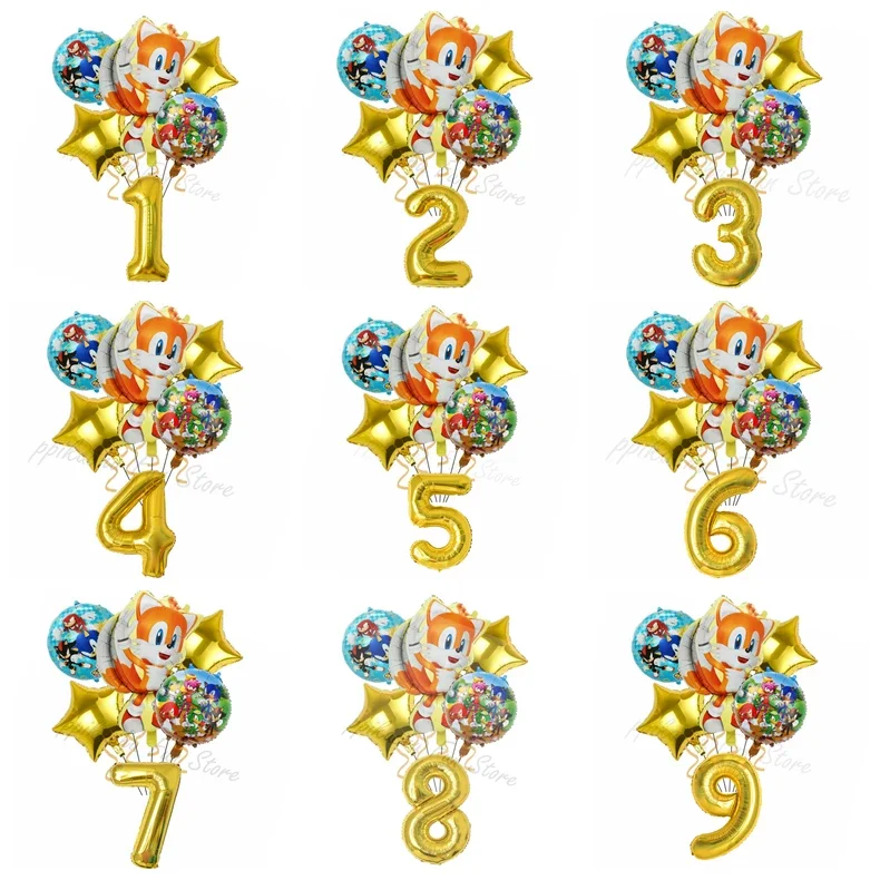 Party Games Good - 6 Buah Balon Kartun Bayangan Anime