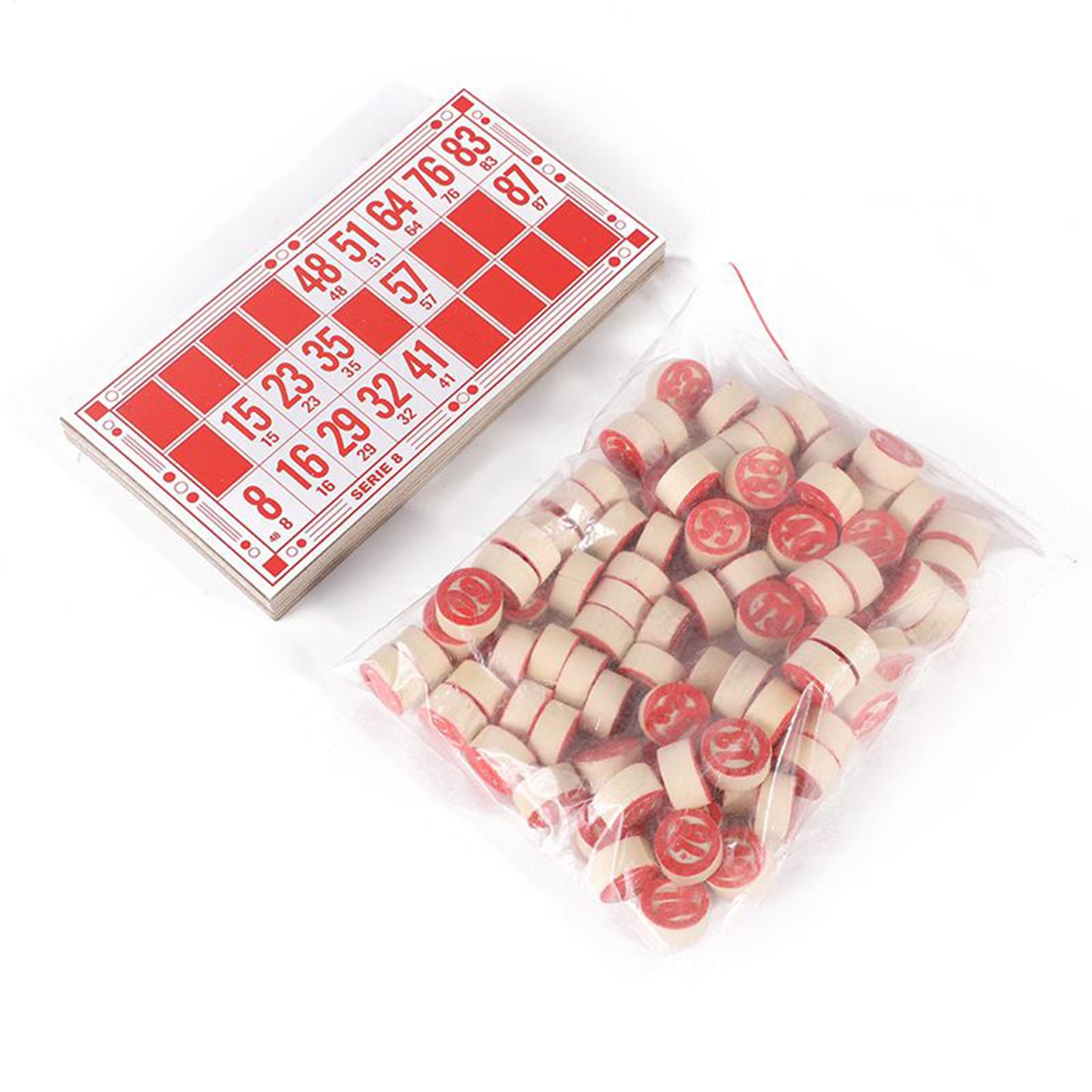 Play Friends Party Games - Permainan Bingo Set Vintage Kayu Mainan