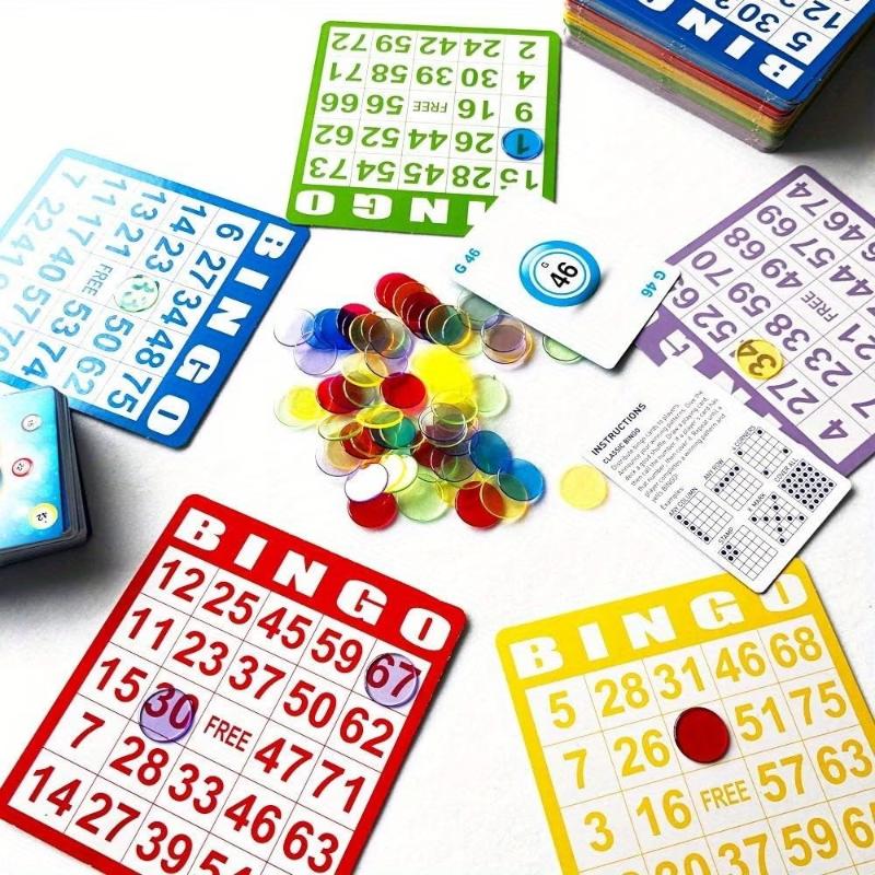 Play Friends Party Games - 50/100Pcs Kartu Bingo Tanpa Pengulangan Kartu