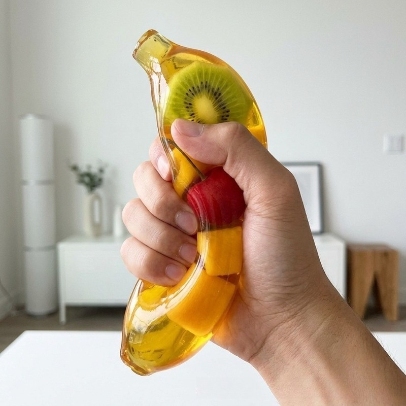 Party Games Ideas - Mainan Squishy Jelly Pisang, Bola Anti