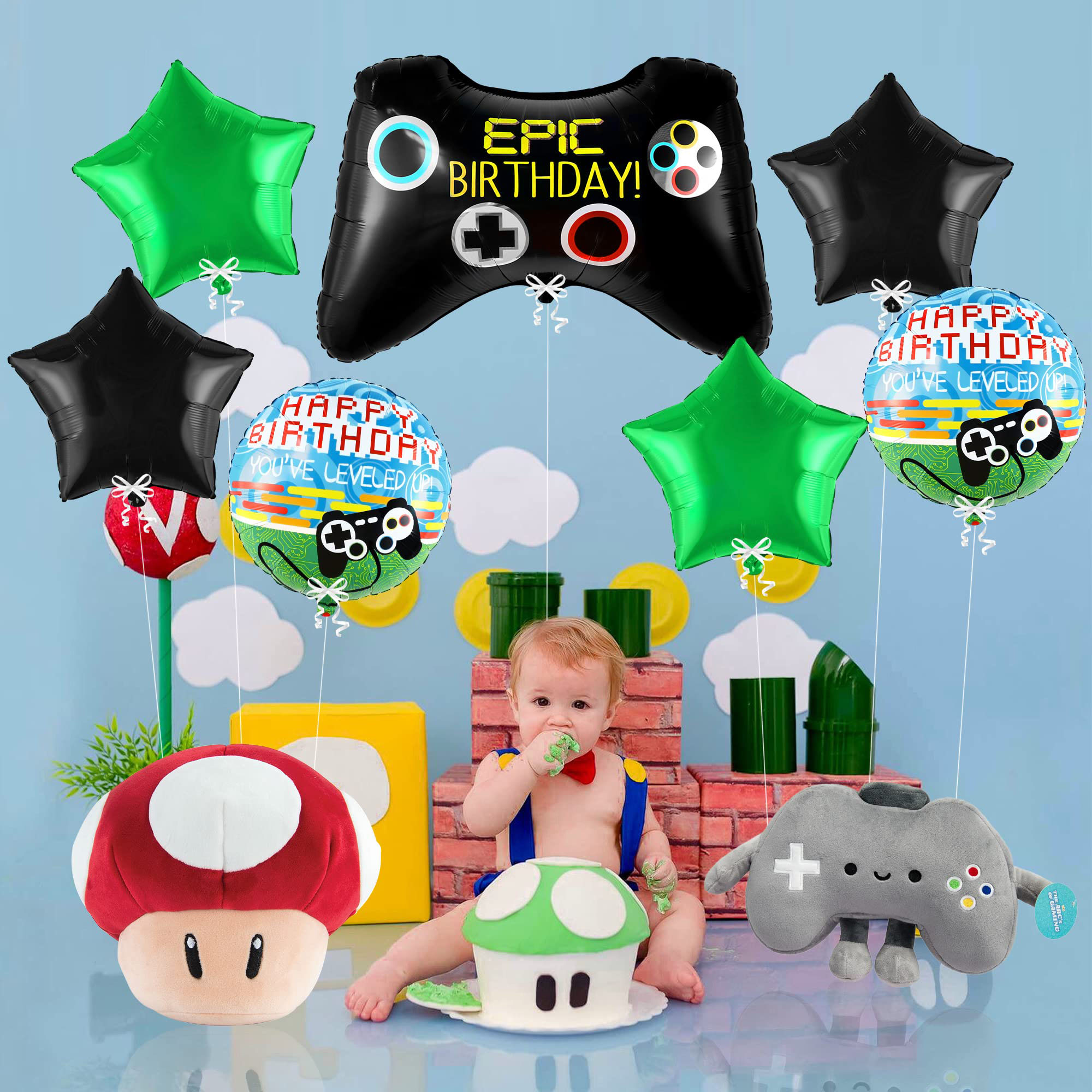 7 Buah Set Balon Mylar Video G - Party Games Using Balloons ulasan dan harga