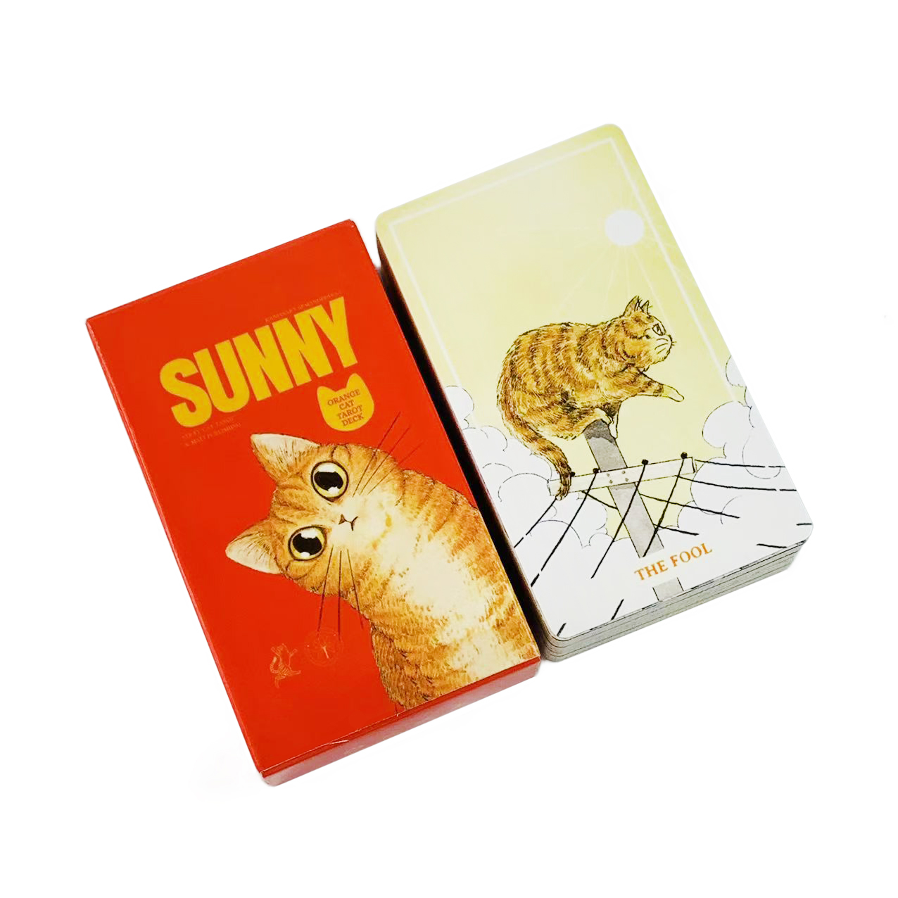 Dek Tarot Kucing Oranye Cerah  - Party Games Sunny ulasan dan harga
