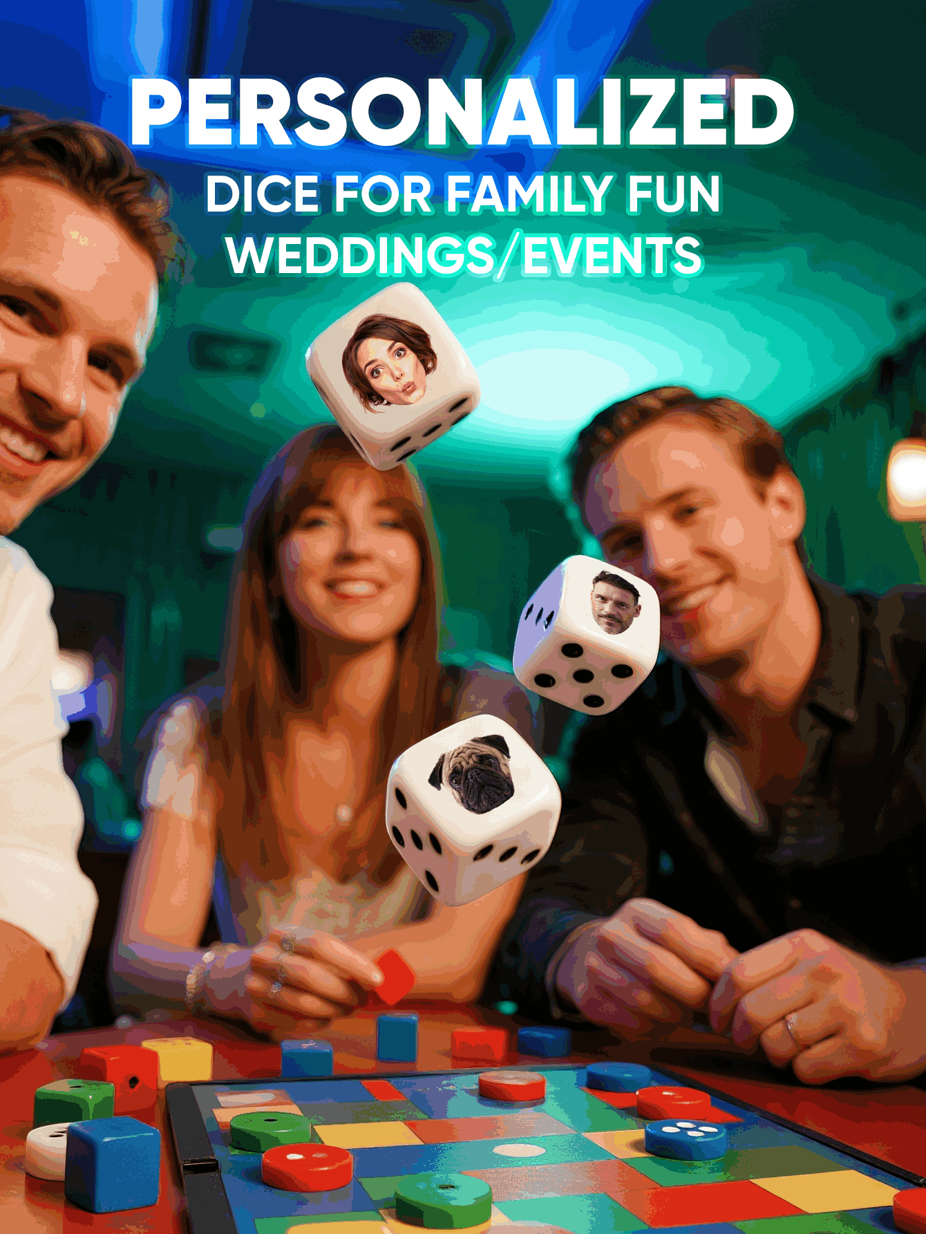 Dadu Wajah Kustom Dadu Wajah y - Party Family Games ulasan dan harga