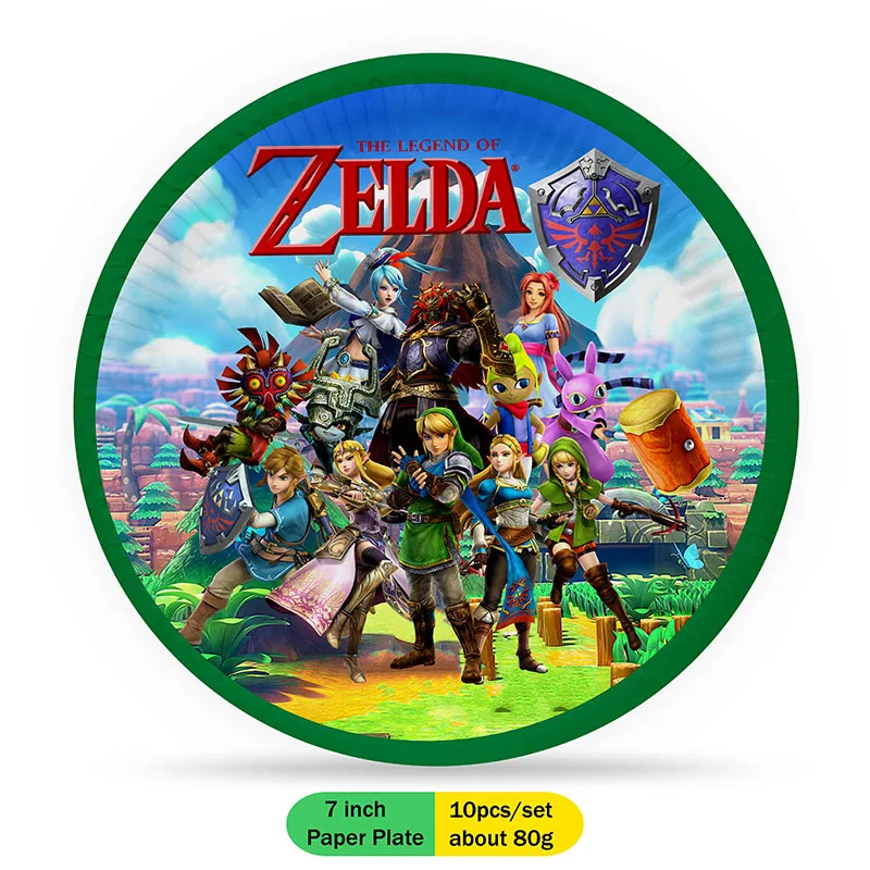 Peralatan makan sekali pakai p - Zelda Party Games ulasan dan harga