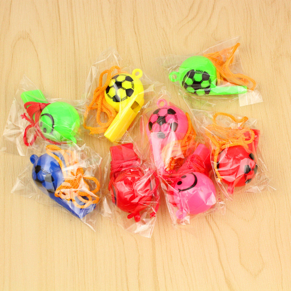 12Pcs Peluit Plastik Sepak Bol - Party Games Entertainer ulasan dan harga