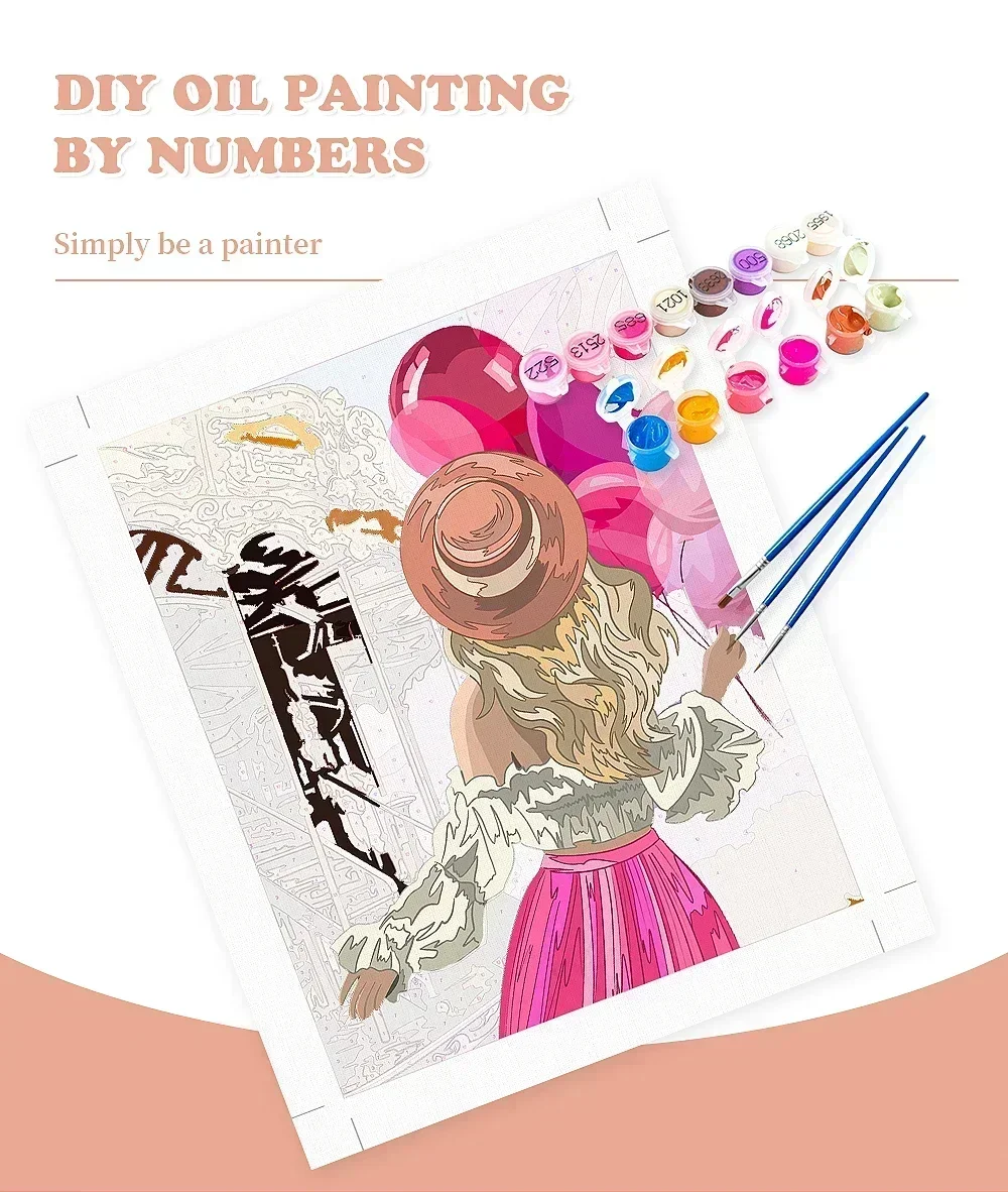 Lukisan Minyak Digital DIY Ana - Play Friends Party Games ulasan dan harga