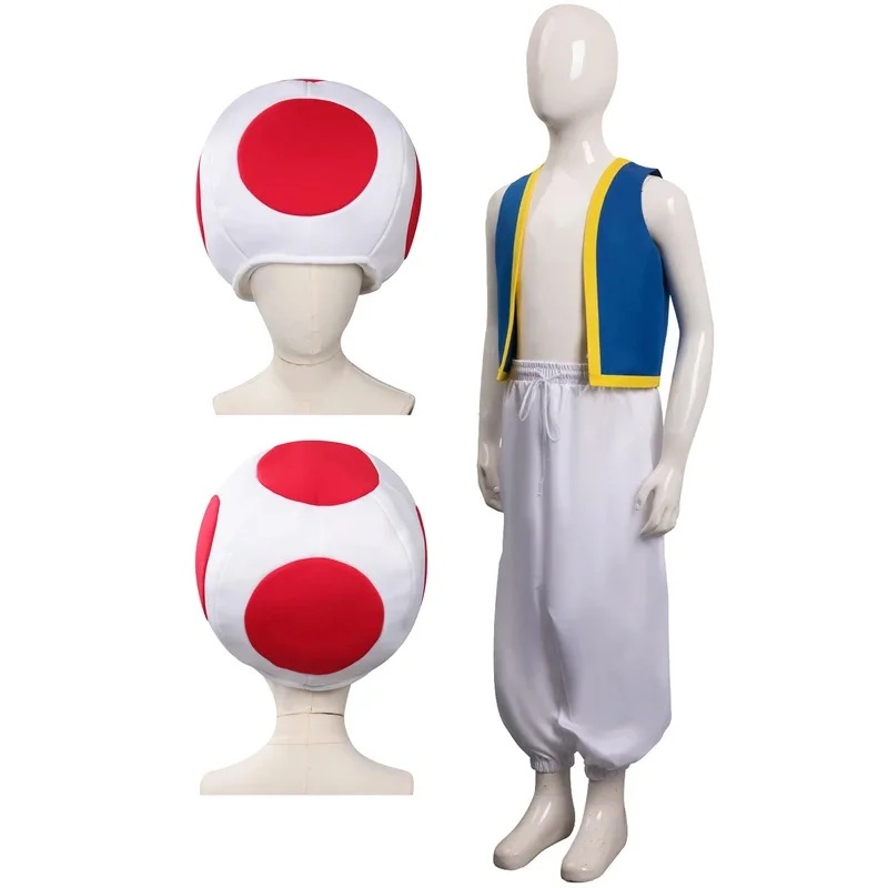 Topi Cosplay Kinopio Toad Kost - Zelda Party Games ulasan dan harga