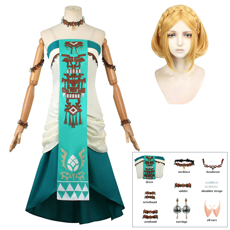 Wig Kostum Cosplay Putri Zelda - Zelda Party Games ulasan dan harga